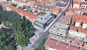 an overhead view of a city with buildings at Hostal NANA B&B in Arroyo de la Encomienda