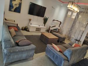 Et opholdsområde på Villa Fayenne