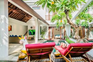 Posezení v ubytování Villa Olli