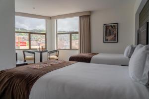 Katil atau katil-katil dalam bilik di Hotel Jose Antonio Cusco