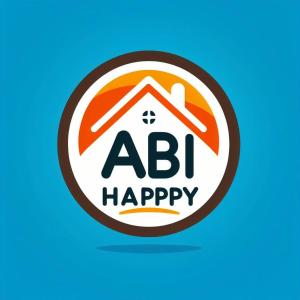 萊瓦鎮的住宿－ABI HAPPY，快乐的新年标志,带房子