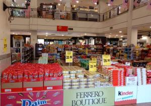 a store filled with lots of different types of food at Hotel Langkasuka Langkawi in Kuah