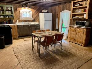 Köök või kööginurk majutusasutuses Rustic Waterfront Cabin