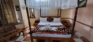 Istumisnurk majutusasutuses Leela Cottages