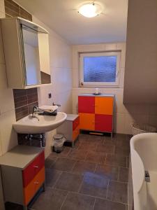 Koupelna v ubytování Apart Lisa