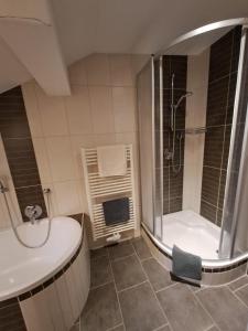 Koupelna v ubytování Apart Lisa