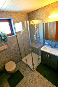Kylpyhuone majoituspaikassa Appartment am Wiesinger Bichl