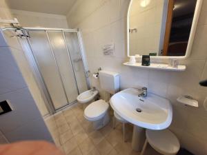 Koupelna v ubytování Albergo Meuble Tarandan