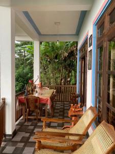 A garden outside Sun View Resort Kithalella