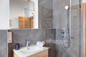 Koupelna v ubytování Ferienwohnung Gletschernelke + 17 fotografií