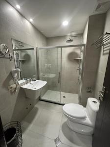 Koupelna v ubytování Crystal Wood Bakuriani Apartment 401