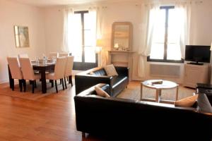 Khu vực ghế ngồi tại Duplex 3 chambres, 8 personnes avec terrasse centre de Blois