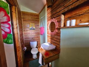 The Lighthouse Retreat, Little Corn island, Nicaragua的一间浴室