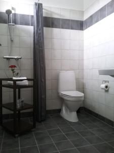 Koupelna v ubytování Hals Hotel