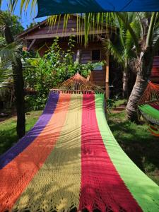 The Lighthouse Retreat, Little Corn island, Nicaragua外面的花园