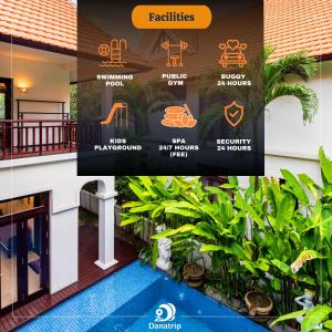 une capture d'écran d'un site web pour un hôtel dans l'établissement Danang Pool Villas Resort & Spa My Khe Beach, à Đà Nẵng