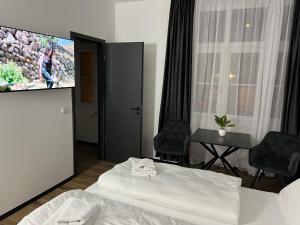 TV a/nebo společenská místnost v ubytování Hotel Elisei