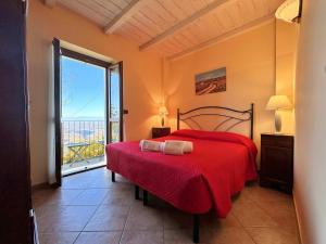 A bed or beds in a room at Agriturismo Cantine Bevione - Rooms with air conditioning
