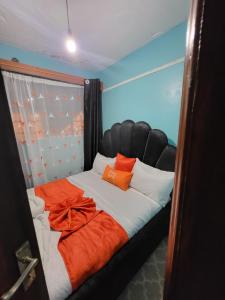 Postel nebo postele na pokoji v ubytování G&G Lavish Studio Nakuru