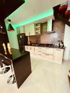 Kjøkken eller kjøkkenkrok på Casa amarilla suite