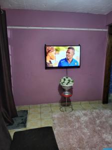 TV a/nebo společenská místnost v ubytování G&G Lavish Studio Nakuru