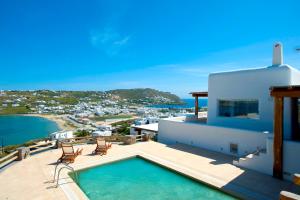 米克诺斯城Aegean Scent的带游泳池和房子的别墅