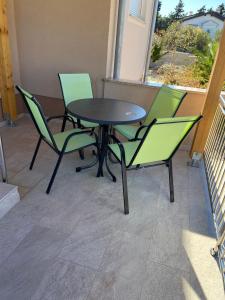 Balkón nebo terasa v ubytování Holiday apartment in Punat with terrace, air conditioning, WiFi, washing machine 4534-3