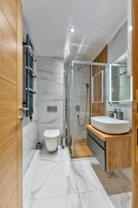 Koupelna v ubytování Apartmani MIVA