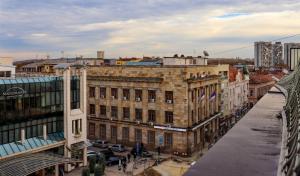 Nespecifikovaný výhled na destinaci Zemun nebo výhled na město při pohledu z apartmánu