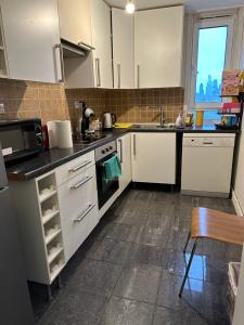 Köök või kööginurk majutusasutuses Shard room