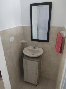 Koupelna v ubytování Cabaña Provenza