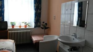 Koupelna v ubytování Privatzimmer - P Krol