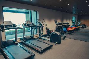 Fitness centrum a/nebo fitness zařízení v ubytování THE AOYAMA GRAND HOTEL