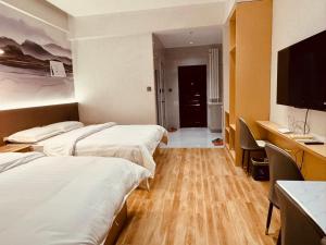 Krevet ili kreveti u jedinici u okviru objekta Utopia Apartment