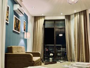 Istumisnurk majutusasutuses Hotel King Tom