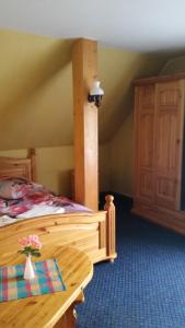 Postel nebo postele na pokoji v ubytování Motelis Aka