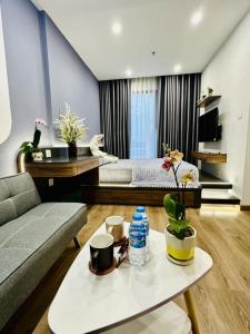 Χώρος καθιστικού στο Homestay Smart - Vinhomes Tu Liem Ha Noi