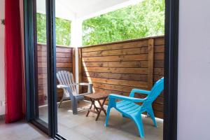 Balkón nebo terasa v ubytování Appart Maïthé 3 Terrasse et proximité lagon