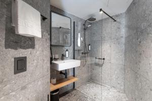 Koupelna v ubytování Qubus Hotel Katowice