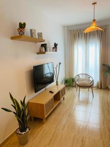 TV a/nebo společenská místnost v ubytování Apartamento Las Minas
