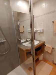 Koupelna v ubytování Haus Enzian