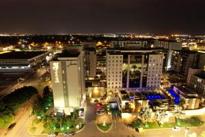 Uma visão geral de Brasília ou uma vista da cidade tirada do hotel