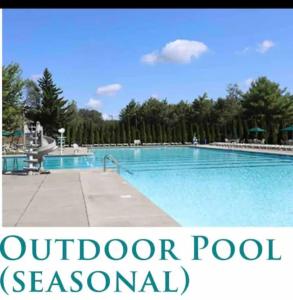 Bassein majutusasutuses Comfy Log Cabin Family & Pet Kind by State & Waterparks! või selle lähedal