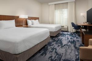Postel nebo postele na pokoji v ubytování Fairfield Inn & Suites by Marriott Ithaca