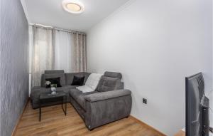 sala de estar con sofá y TV en Beautiful Apartment In Cavle With Wi-fi, en Čavle