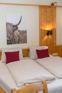 Postel nebo postele na pokoji v ubytování Winklhütte