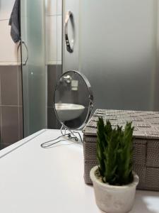 Ένα μπάνιο στο Cozy apartment with the view