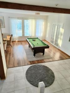 Huvila Lohja tesisinde bir bilardo masası