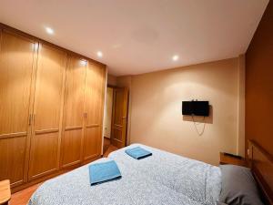 A bed or beds in a room at Pirineos como en casa 2