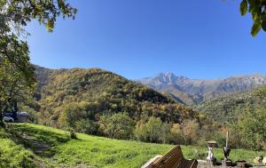 a view of a valley with mountains in the background at Navasard Resort in Kapan